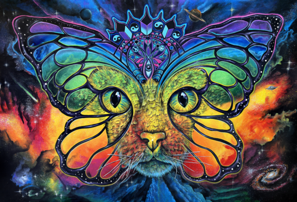 Space Catterfly Painting By Morphis Art
