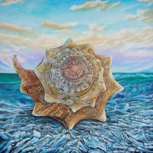 Conch Vortex Painting By Morphis Art