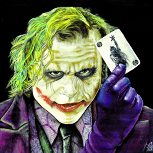 Why So Serious Painting by Morphis Art