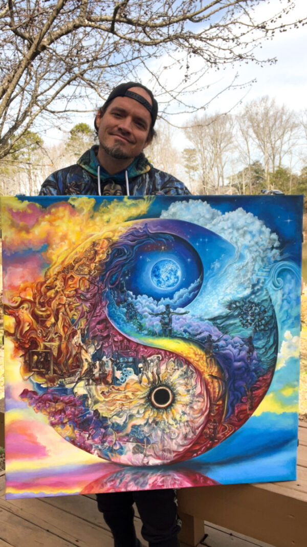 Celestial Dichotomy painting by Christopher Morphis