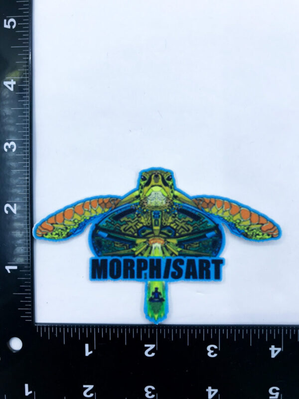 Turtle Abduction Patch Morphis Art Measurements